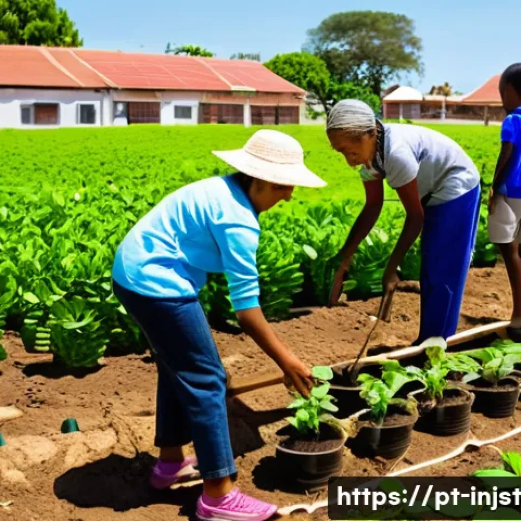 임팩트 투자와 사회적 기업의 역할 - **"Money with Purpose: A Flourishing Community Investment"**
A vibrant, sunlit outdoor scene dep...