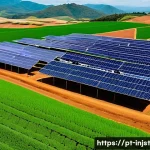 임팩트 투자 사례  농업 혁신 - A modern Brazilian farm in Minas Gerais showcasing precision agriculture technology: vibrant green f...